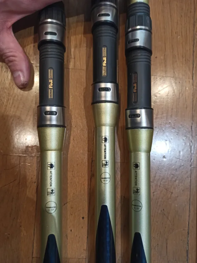 3 Cañas de pescar Shimano Power Aero Twin Tip Surf