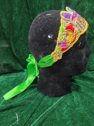 diadema / bandana multicolor asimetrica