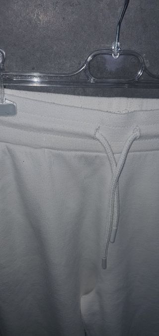 Pantalón chándal jogger xxs blanco