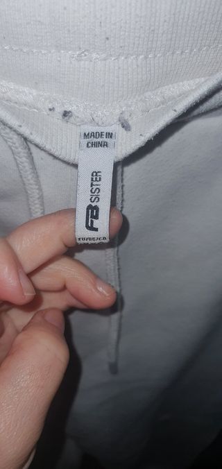 Pantalón chándal jogger xxs blanco