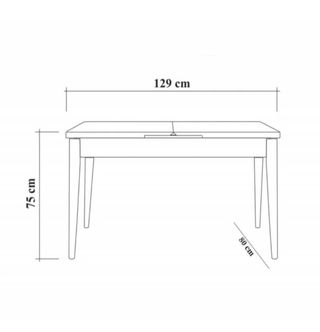 Mesa extensible de madera