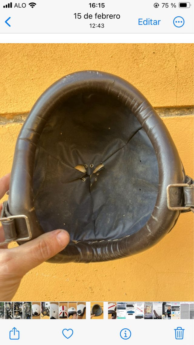 Casco antiguo de carreras de moto DURALEU FORTE