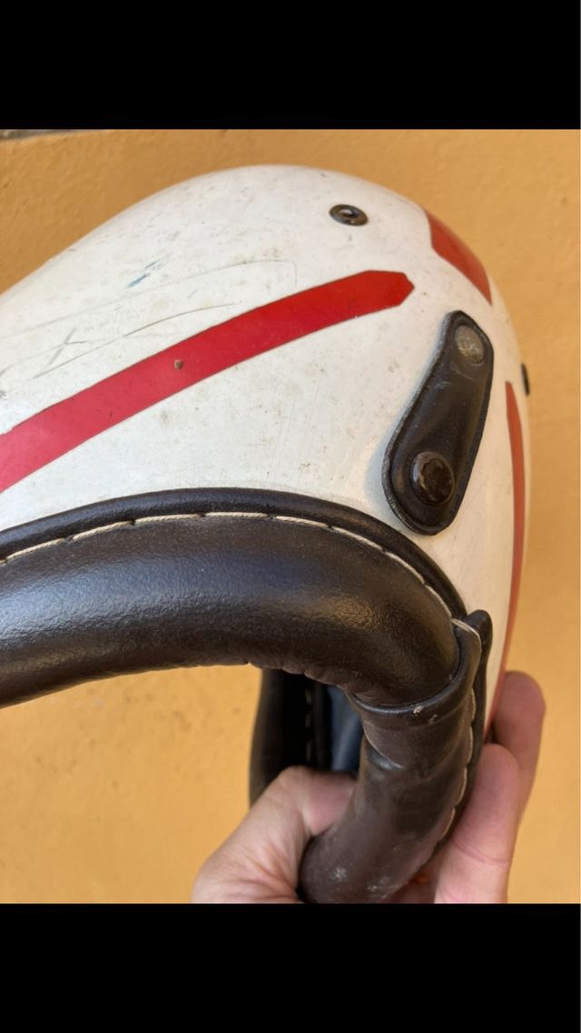 Casco antiguo de carreras de moto DURALEU FORTE