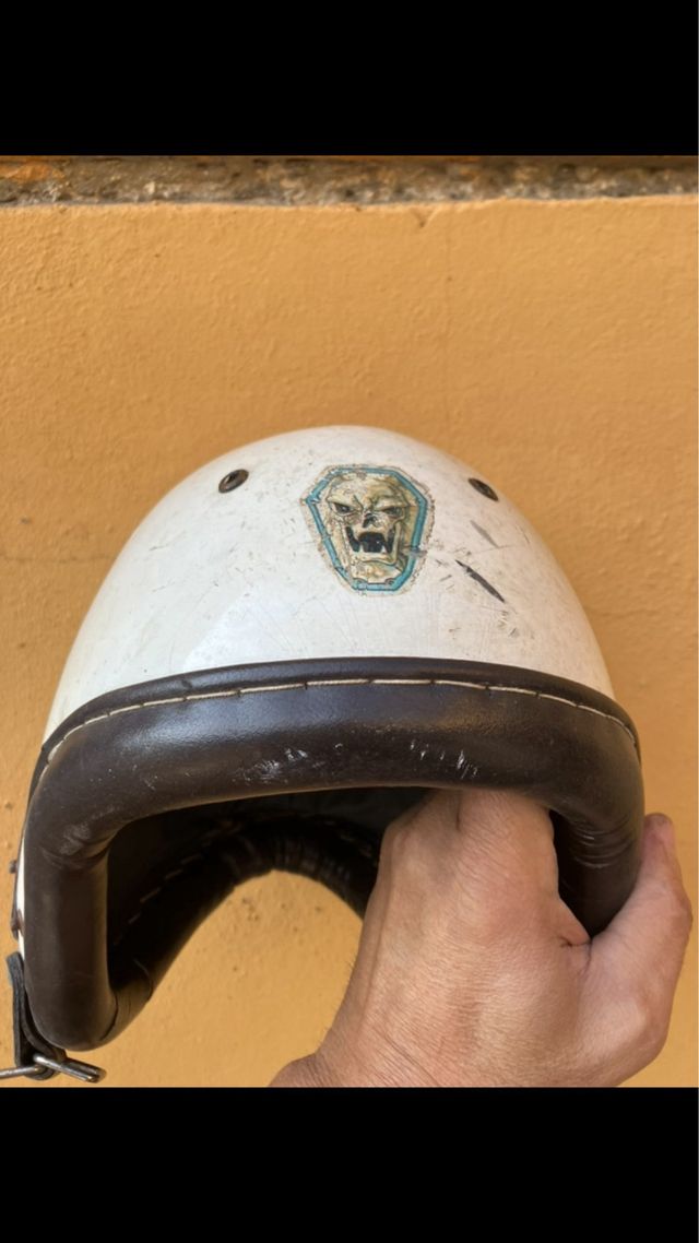 Casco antiguo de carreras de moto DURALEU FORTE