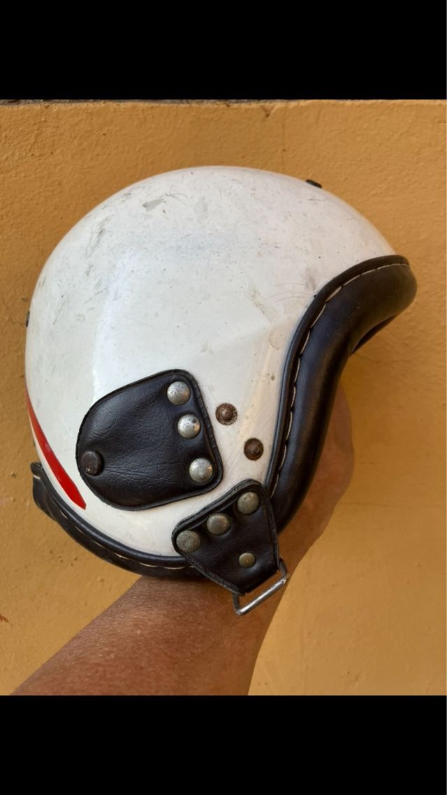 Casco antiguo de carreras de moto DURALEU FORTE