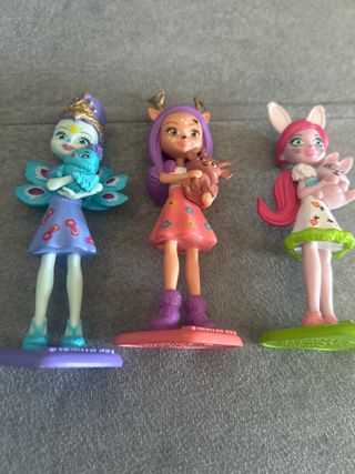 Pack 3 muñecas pvc  enchantimals