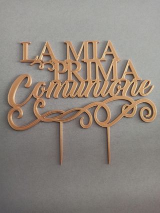 Cake topper la mia prima comunione. Nuovo