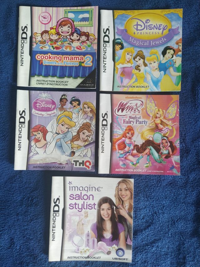 LOTE de 28 MANUALES de Juegos DS Nintendo