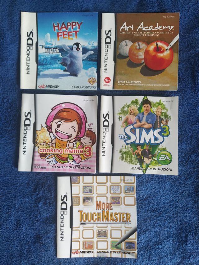 LOTE de 28 MANUALES de Juegos DS Nintendo
