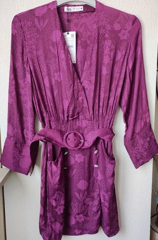 Vestido botones joya Zara