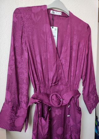 Vestido botones joya Zara