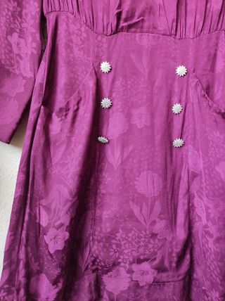 Vestido botones joya Zara