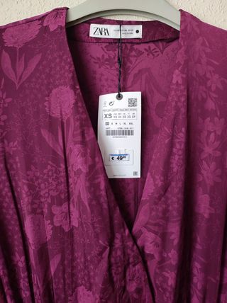 Vestido botones joya Zara