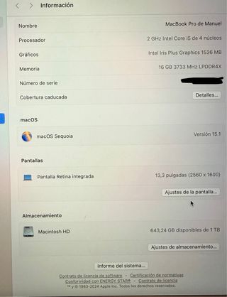 Macbook pro 13 2020