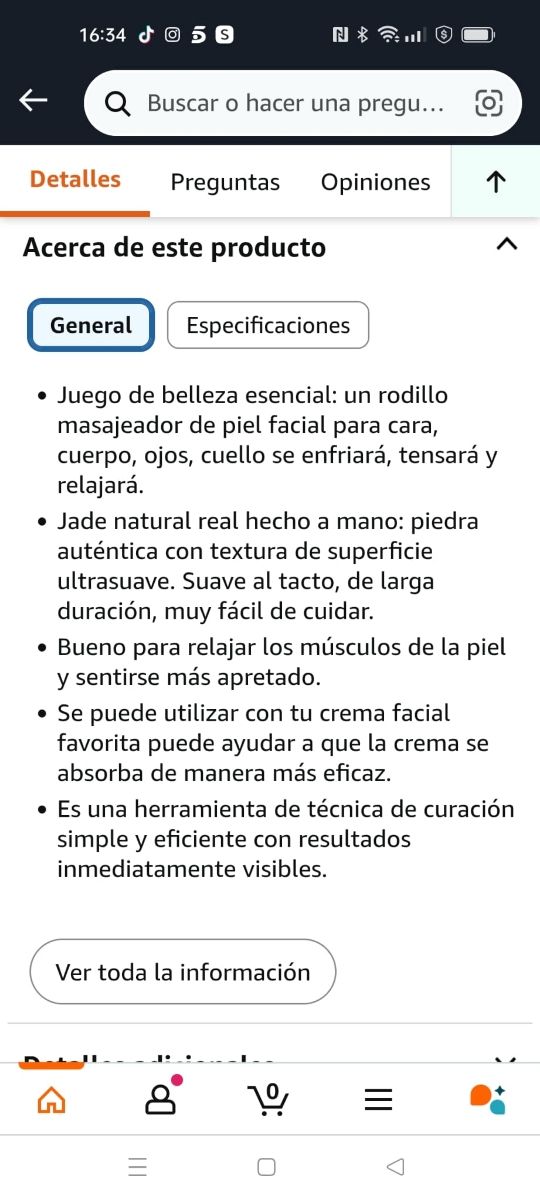 Rodillo de Jade Natural