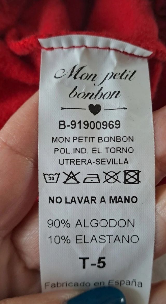 Braga falda, talla 5. Mon Petit BonBon