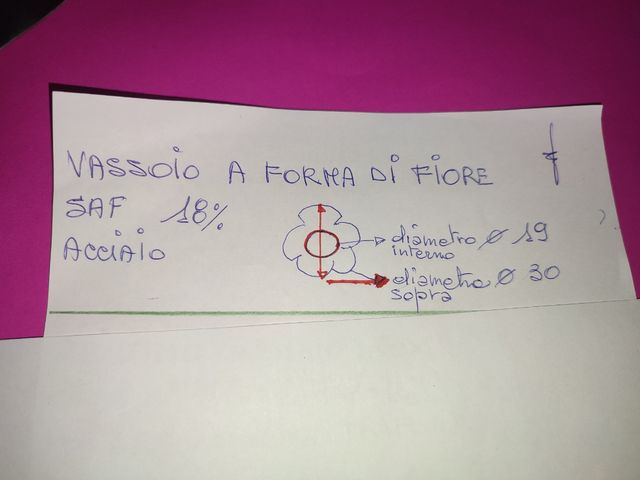 Vassoio acciaio vintage