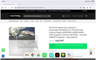 Computer Chromebook HP con caricabatterie