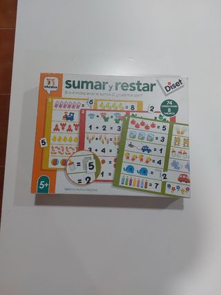 Puzzle y fichas para sumer y restar