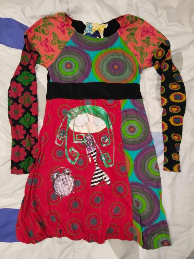 Vestido niña desigual
