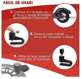 Candado para patinete eléctrico