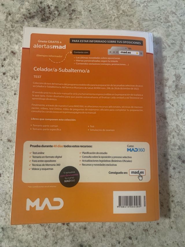 Celador servicio murciano de salud