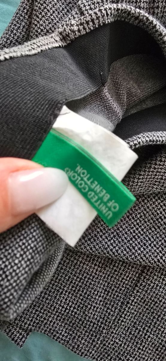 Gonna longuette a tubino pied de poule