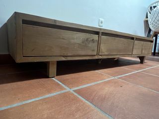 Mueble tv madera maciza