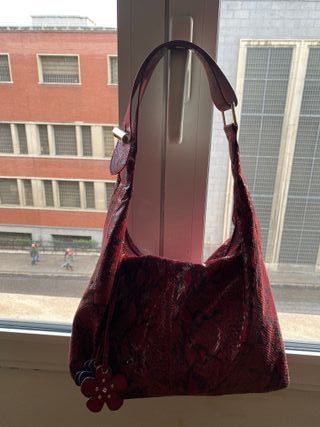 Bolso rojo de dibujo de serpiente nuevo