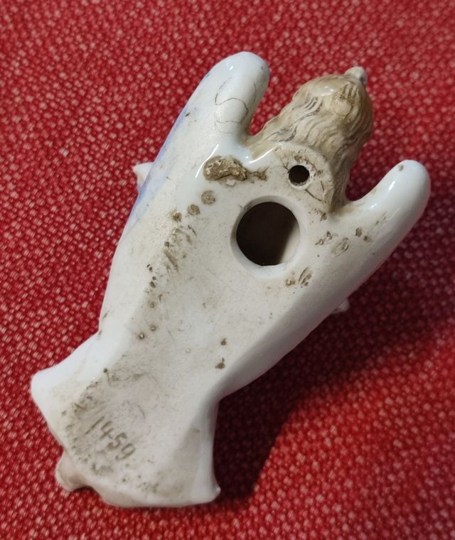 Acquasantiera epoca porcellana bisquit Acquasanti