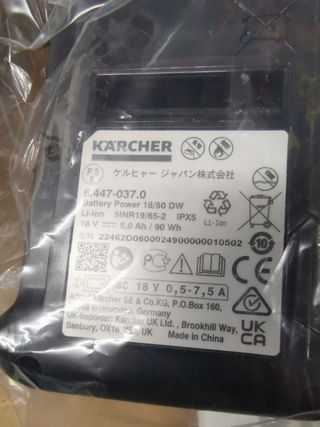 Aspirador karcher 18v con bateria