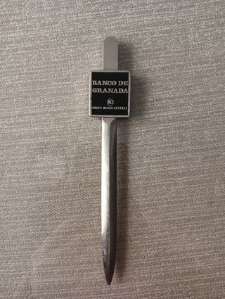 Abrecartas. Banco de Granada. Vintage