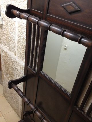 Perchero paraguero antiguo madera