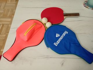 Fundas palas ping pong, pala y 2 pelotas