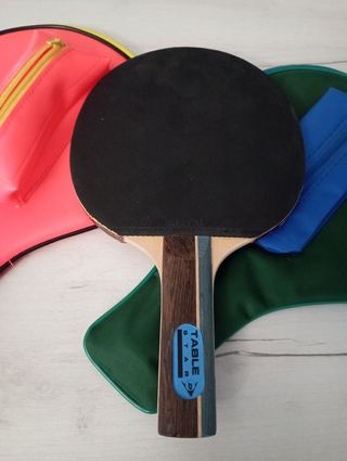 Fundas palas ping pong, pala y 2 pelotas