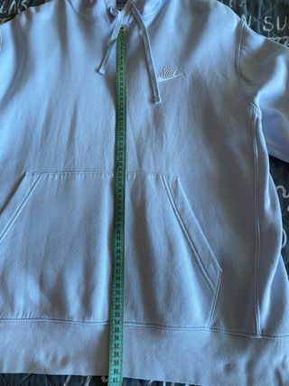 Sudadera nike blanca talla M. medidas en las fotos