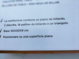 Biliardino da tavolo