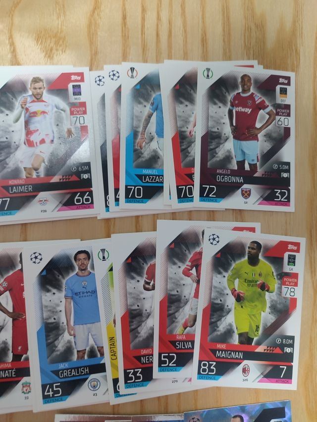Lote de Tarjetas Match Attax