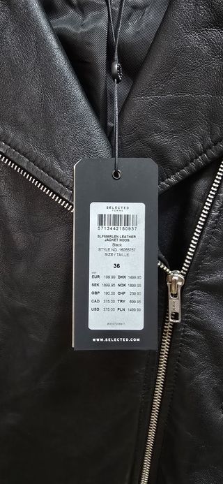 Chaqueta de cuero SELECTED FEMME - ¡Nueva etiqueta