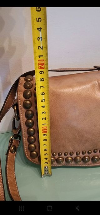 Massimo Dutti Bolso de auténtica piel Nu