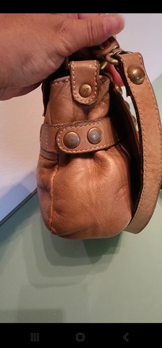 Massimo Dutti Bolso de auténtica piel Nu
