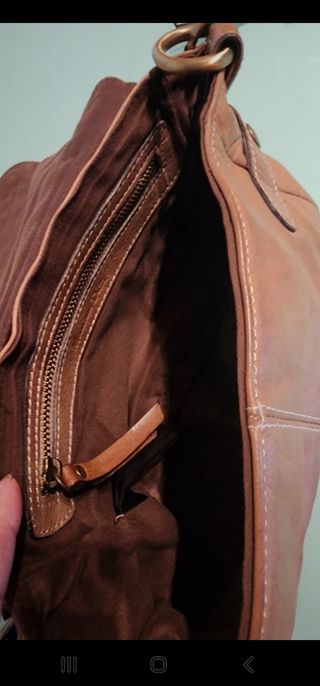 Massimo Dutti Bolso de auténtica piel Nu