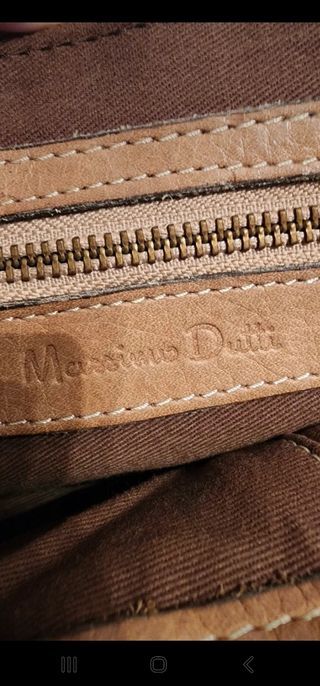 Massimo Dutti Bolso de auténtica piel Nu