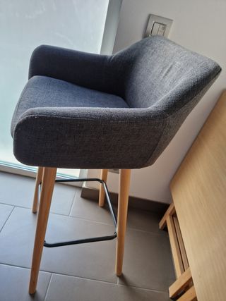 Silla alta de bar taburete high chair vintage