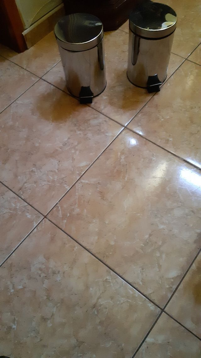 2 papeleras en acero inoxidable