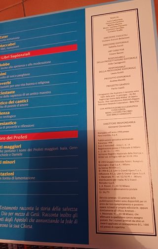 Collezione "Storia della Bibbia" Fabbri Editori