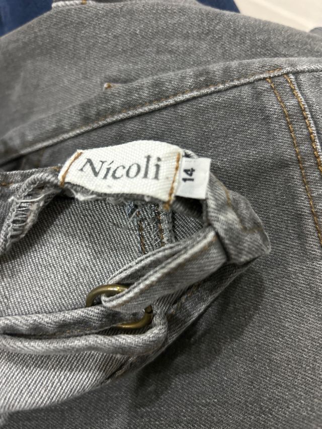 Peto vaquero gris Nicoli talla 14