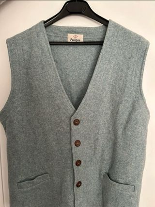 Chaleco pura lana hombre estilo austriaco talla
