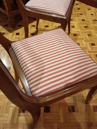 2 Sillas antiguas madera caoba silla inglesas