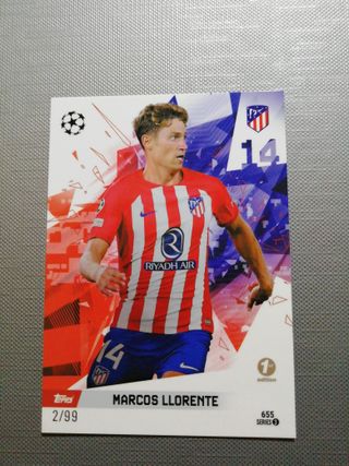 Llorente topps total football atlético 
